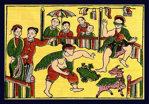 ‘Bịt mắt bắt dê’, a folk game full of laughter  - ảnh 1